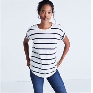 Madewell Striped Whisper Cotton Crewneck Tee